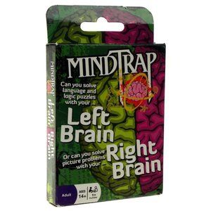 Mindtrap Left Brain Right Brain Solve Language Logic Picture Puzzles Artistic
